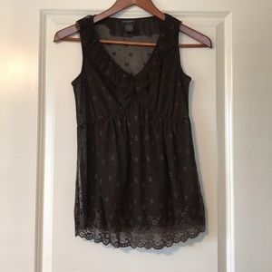 Banana Republic Brown sheer tank size xs.